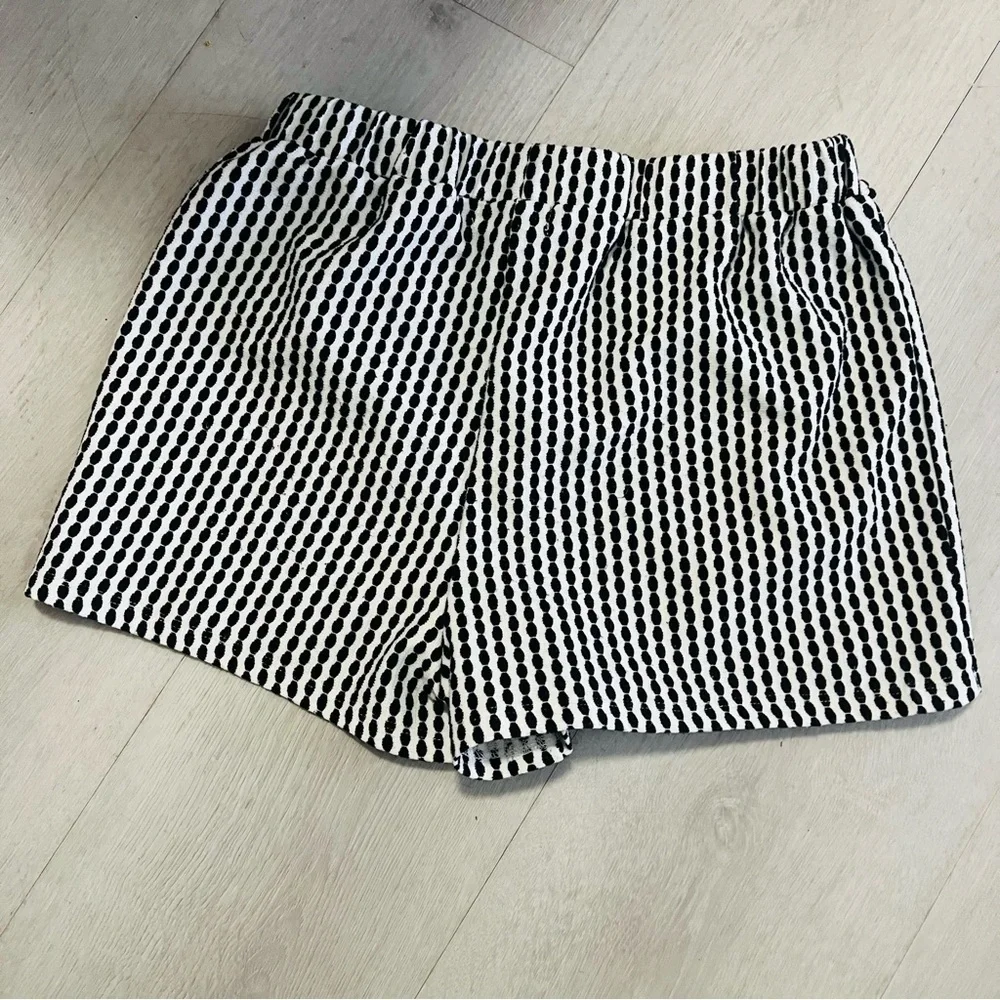 Kate Mack Girls Size 12 Top & Shorts Black and White Set Casual Everyday EUC